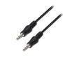 Aisens Cable de Audio Estéreo Jack 3.5mm Macho a Jack 3.5mm Macho 3m Negro A128-0143